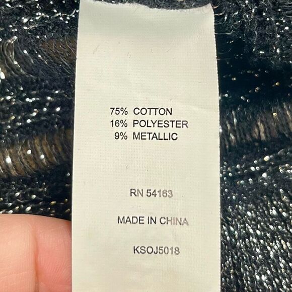 Mac + Jac Striped Metallic Sweater XL - Picture 9 of 10